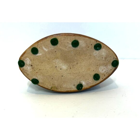 Vintage Studio Art Frog Bud Vase High Gloss Ceramic Floral Detailing Felt Pads - Picture 7 of 7